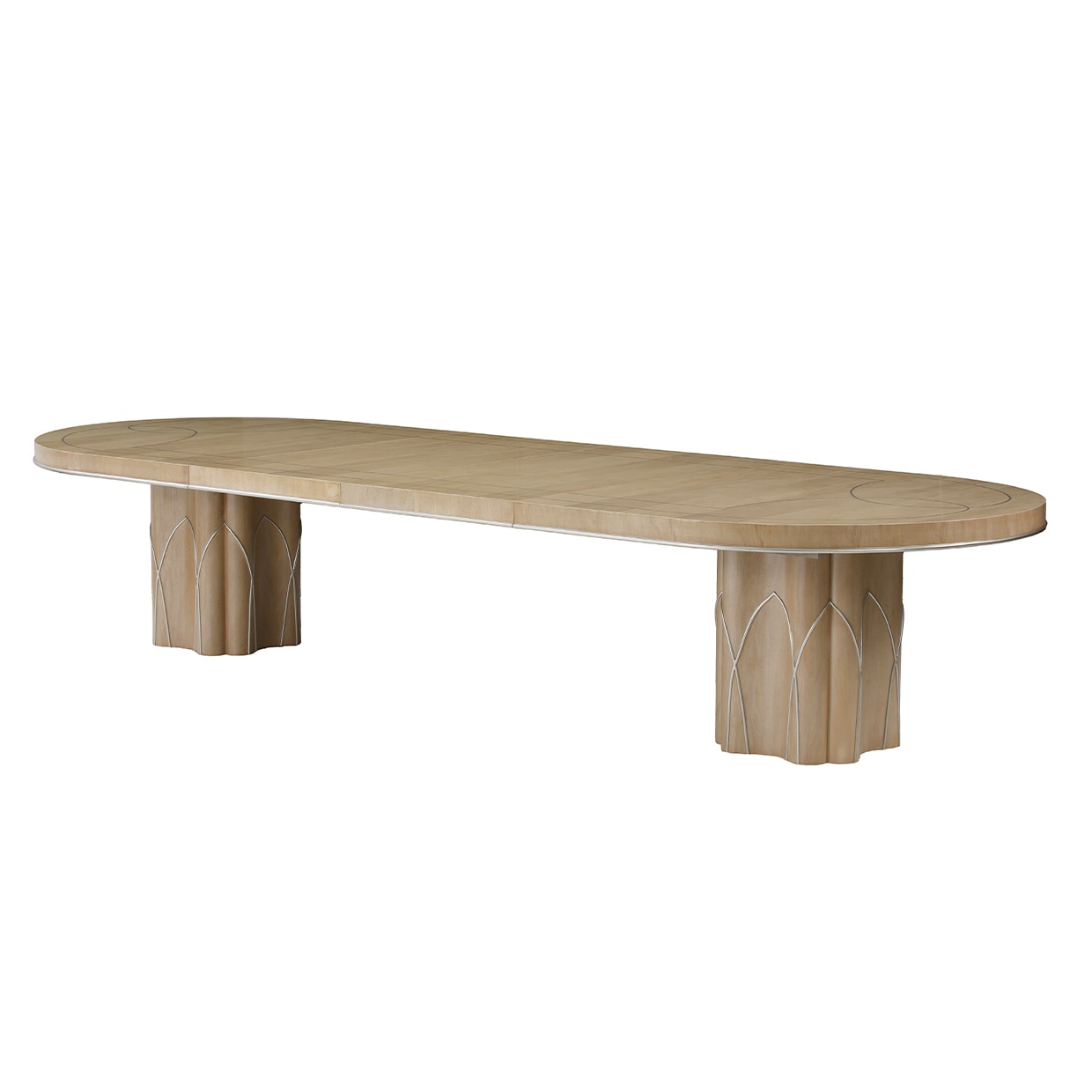 Michael Amini Furniture Double Pedestal Dining Table N9008002-134