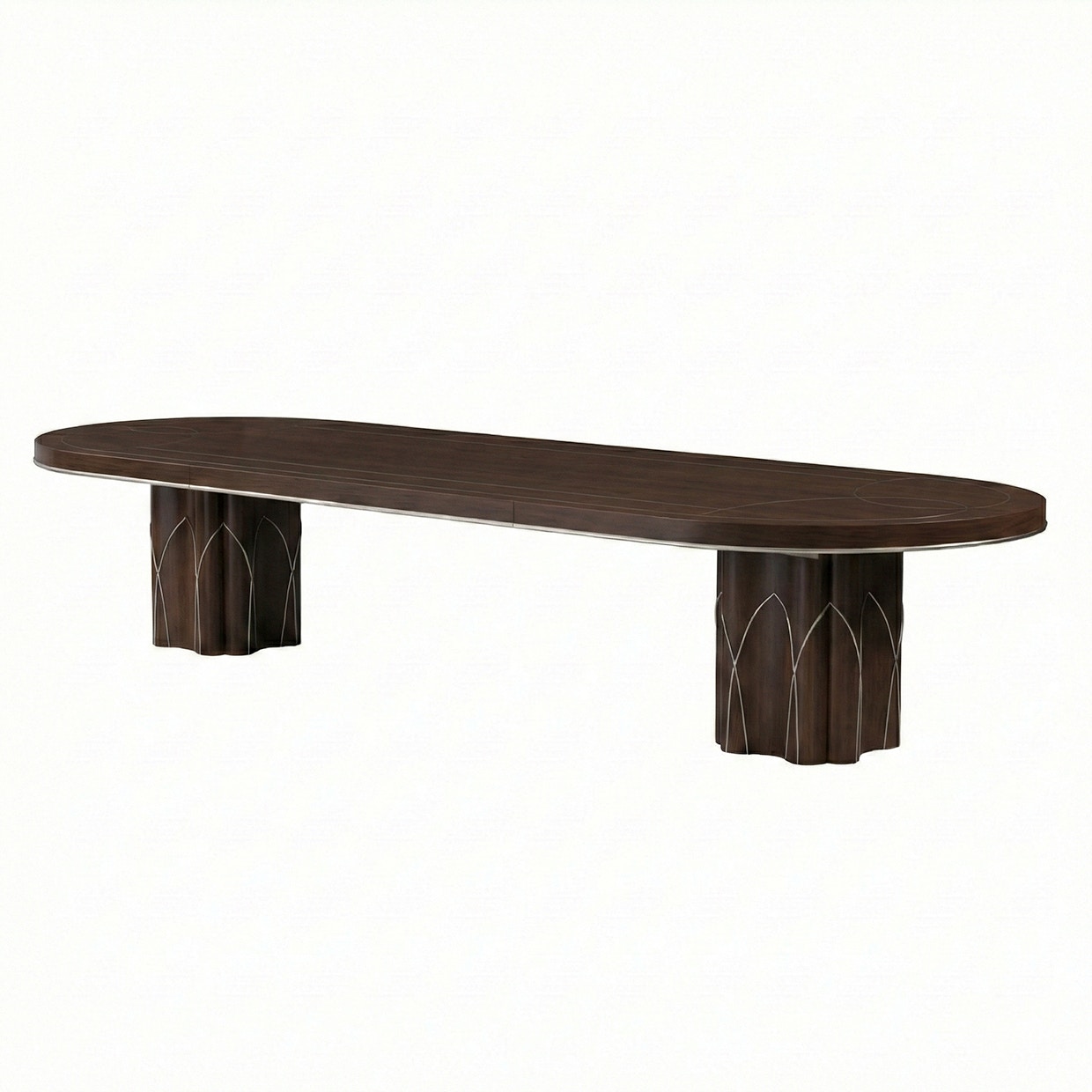 Michael Amini Furniture Double Pedestal Dining Table N9008002-410