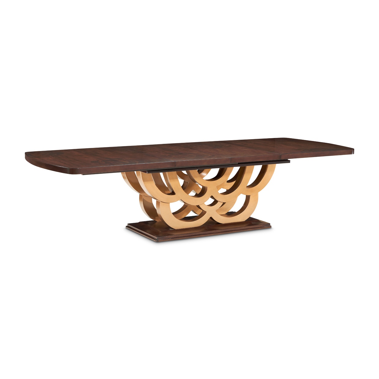 Michael Amini Furniture Rectangular Pedestal Dining Table N9090002-400