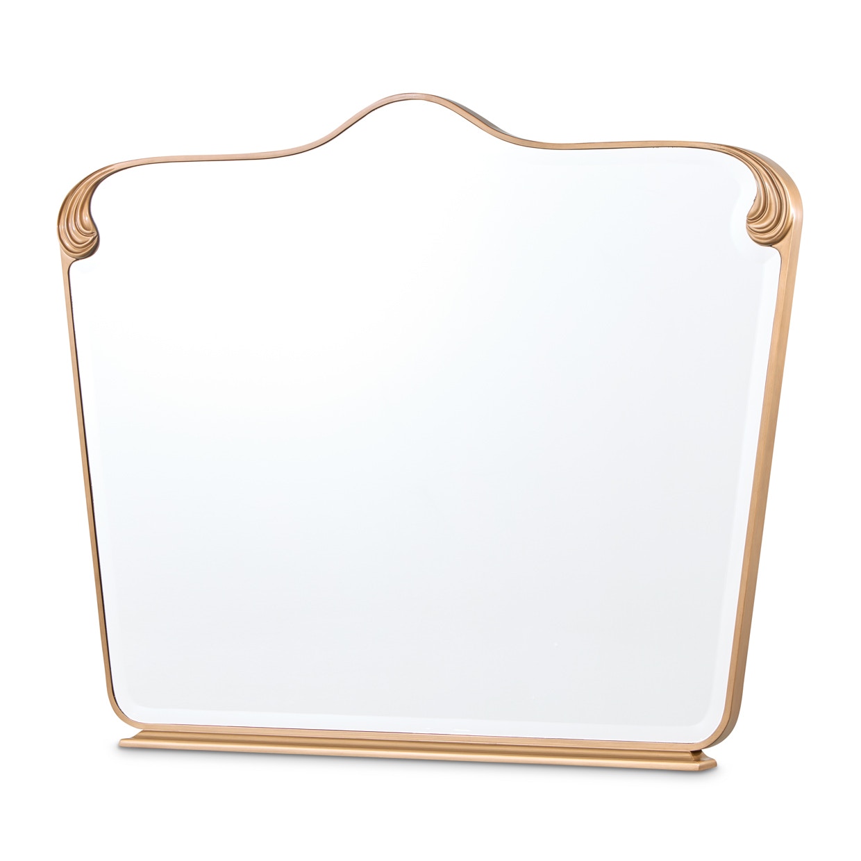 Michael Amini Furniture Camellia Field Dresser Mirror Warm Pecan N9090060-400