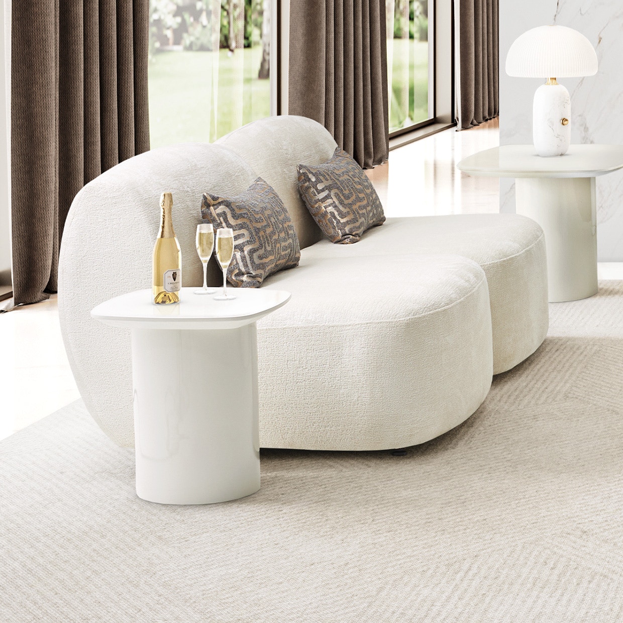 Michael Amini Furniture End Table LFR-MTRX202-108
