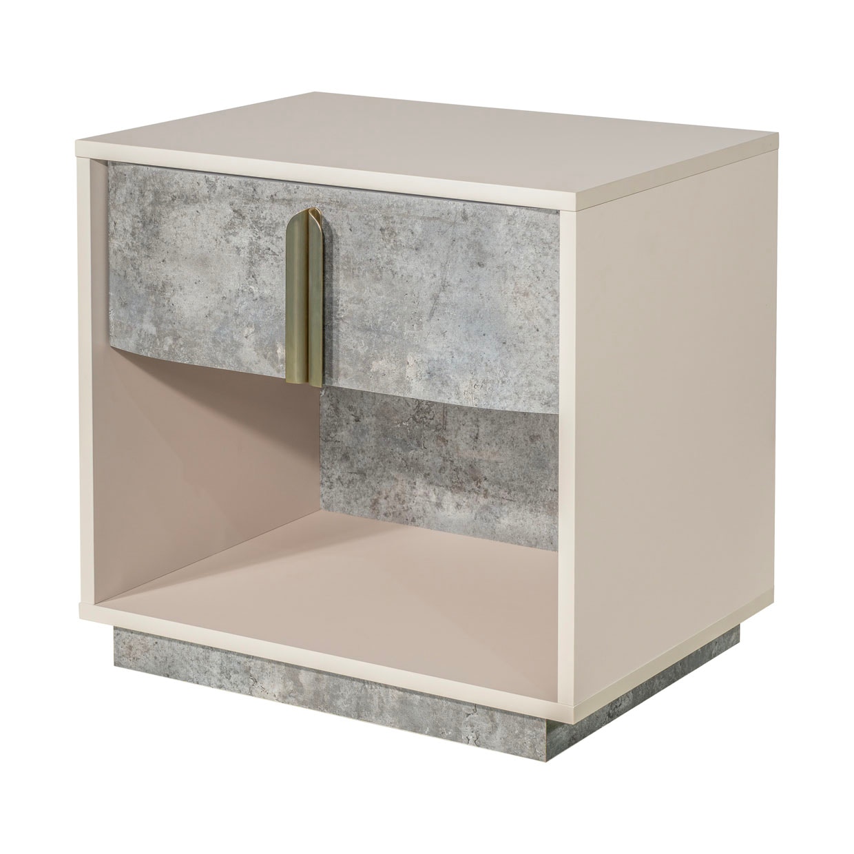 Michael Amini Furniture 1-Drawer Nightstand with LED Lights 9023040-837