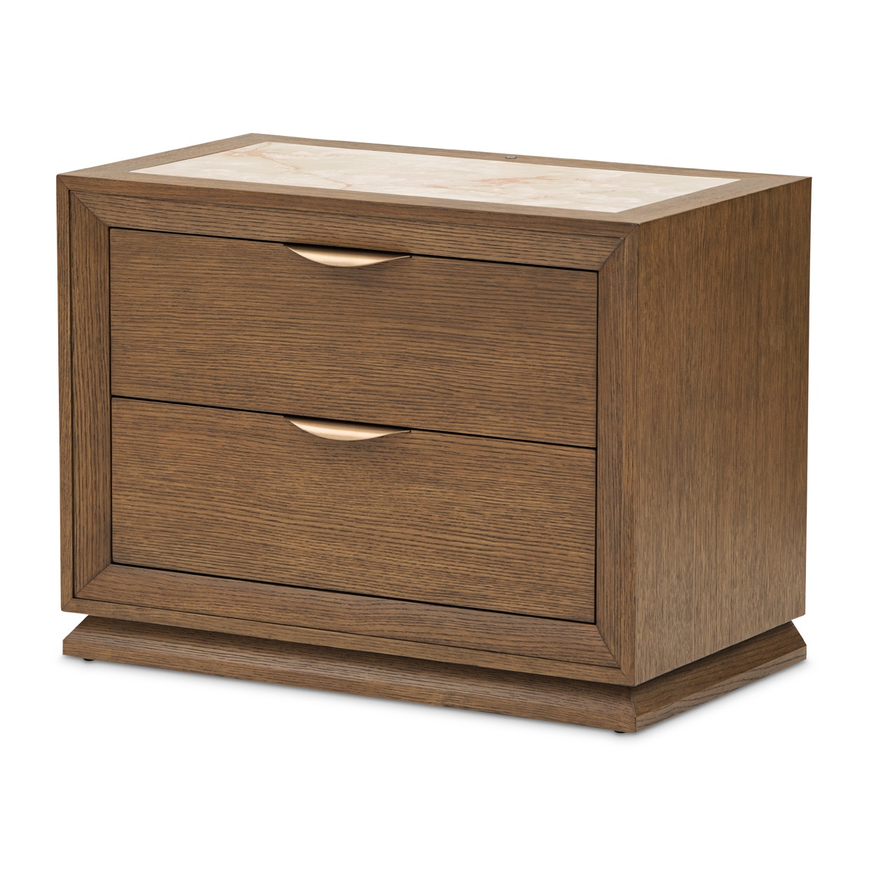 Michael Amini Furniture 2-Drawer Nightstand with LED Lights 9031042-225