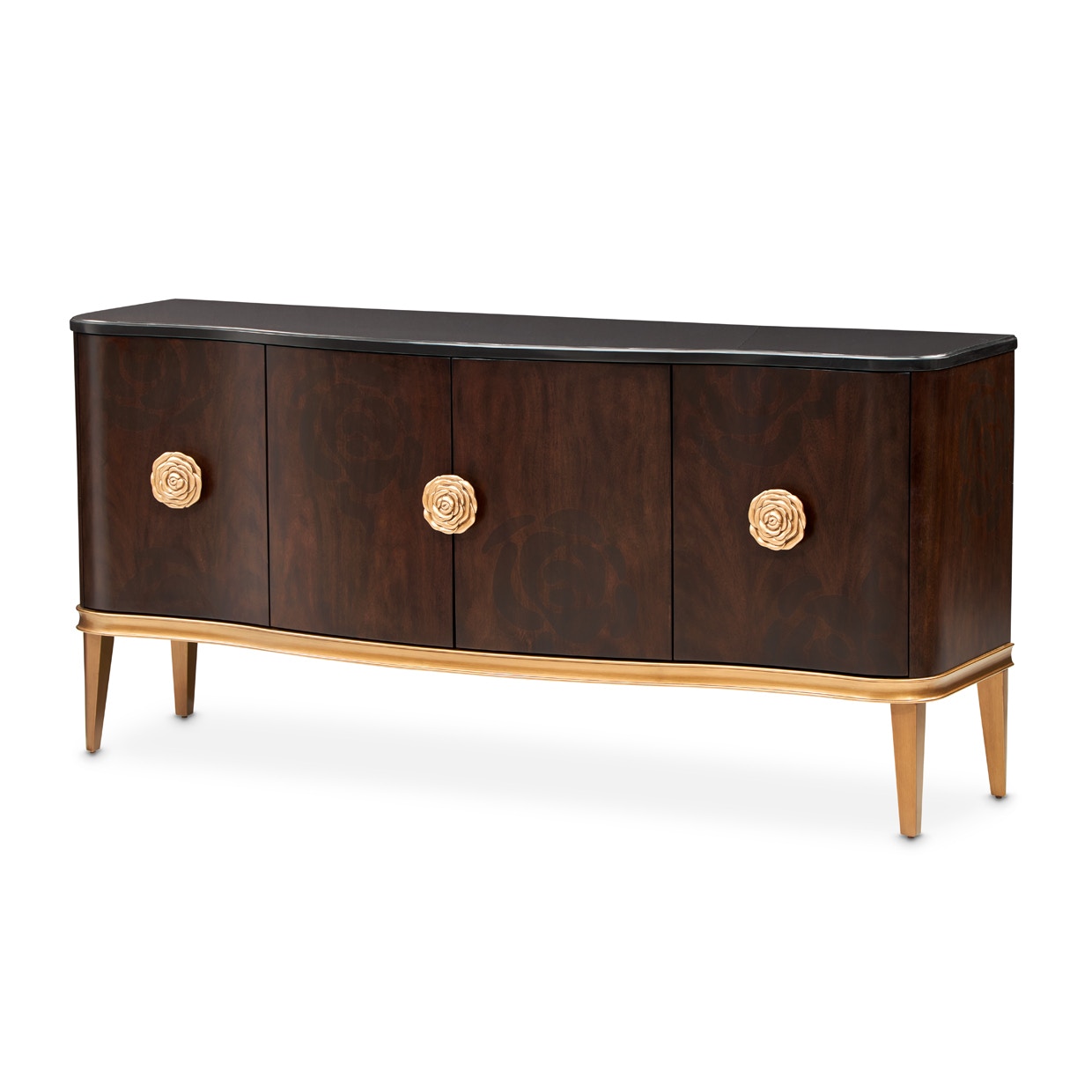 Michael Amini Furniture Camellia Field Sideboard Warm Pecan N9090007SA-400