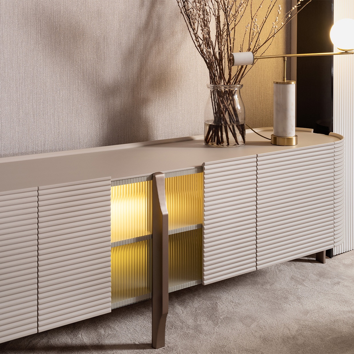 Michael Amini Furniture Media Cabinet LFR-MDRM081-142