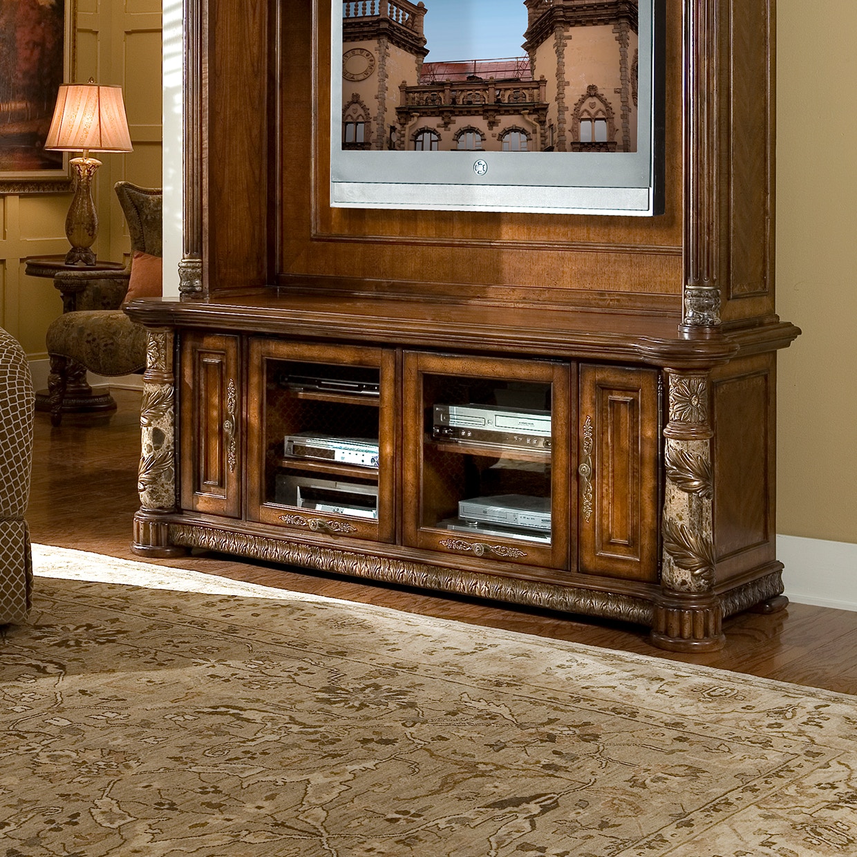 Michael Amini Furniture Entertainment Base 72095B-55