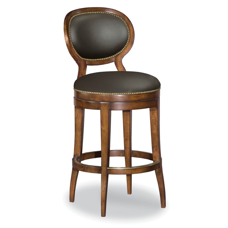 Woodbridge Oval Back Armless Swivel Counter Stool 7094AL-10