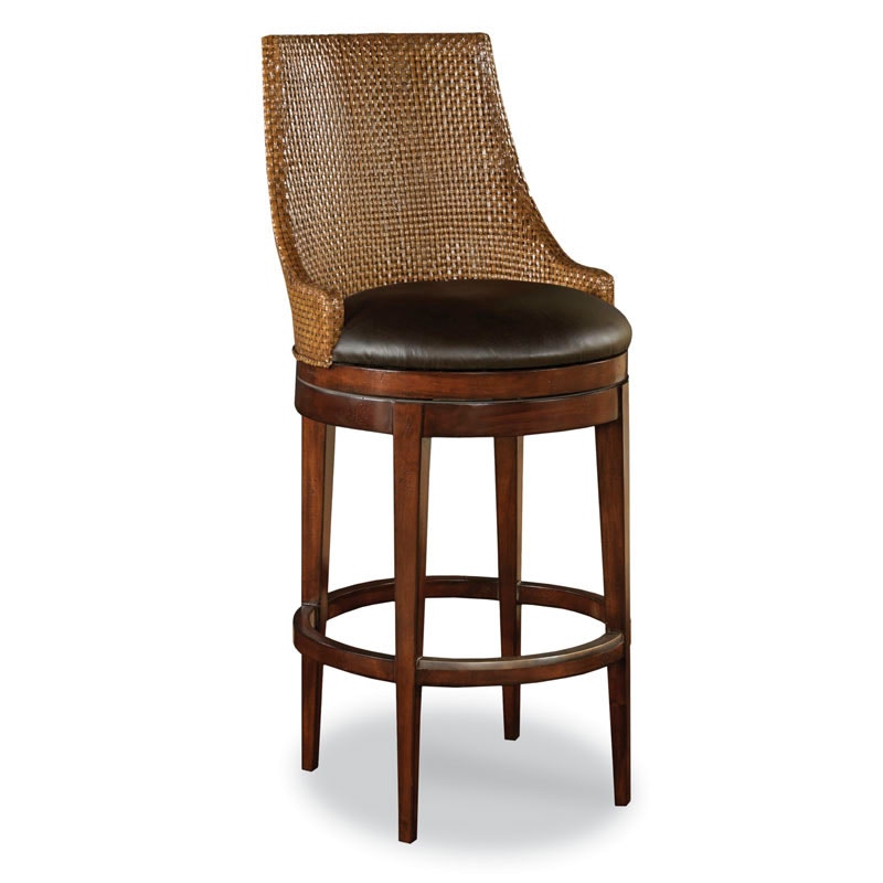 Woodbridge Woven Leather Counter Stool 7186-03