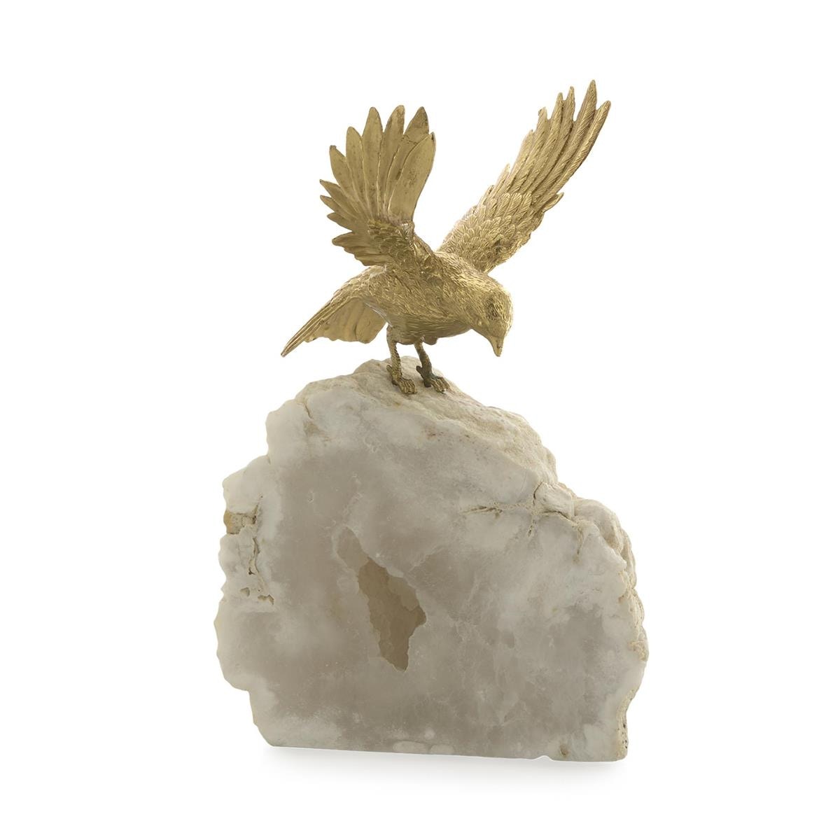 John Richard Bird of Prey Sculpture on Quartz JRA-16114