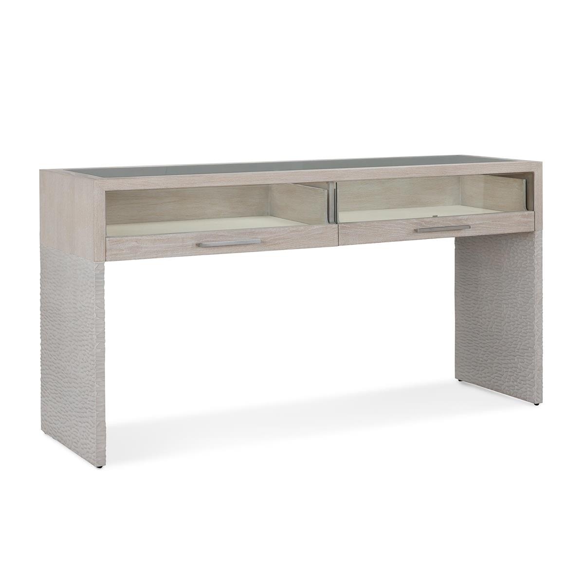 John Richard Galicia Two-Drawer Lighted Console Table EUR-02-0414