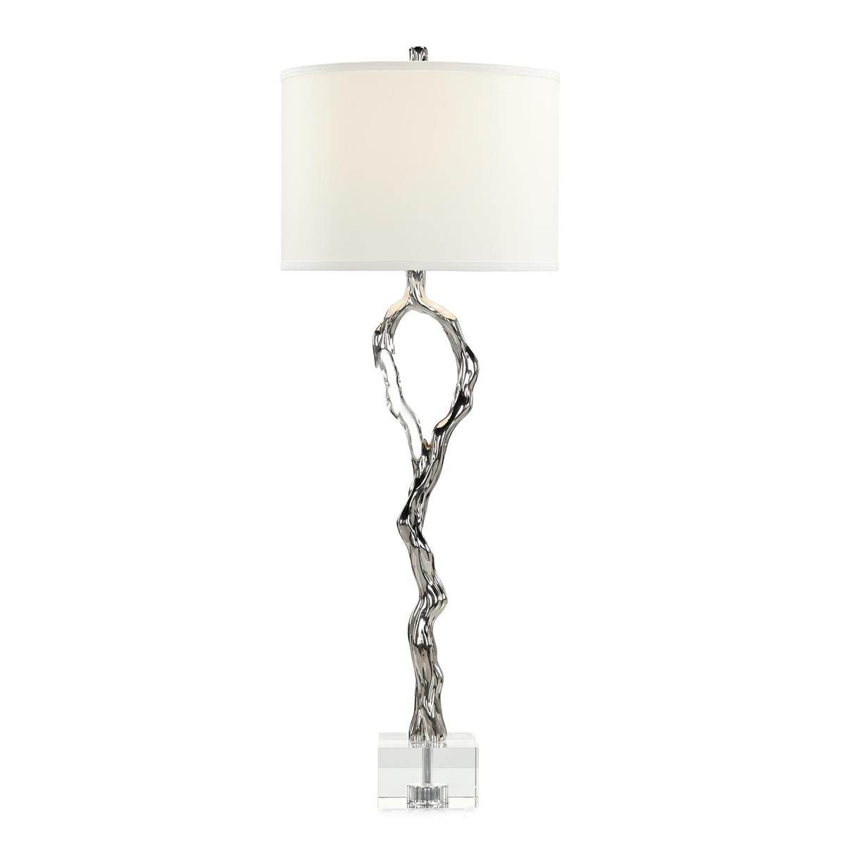 John Richard Metallic Ice Buffet Lamp, Nickel JRL-11303