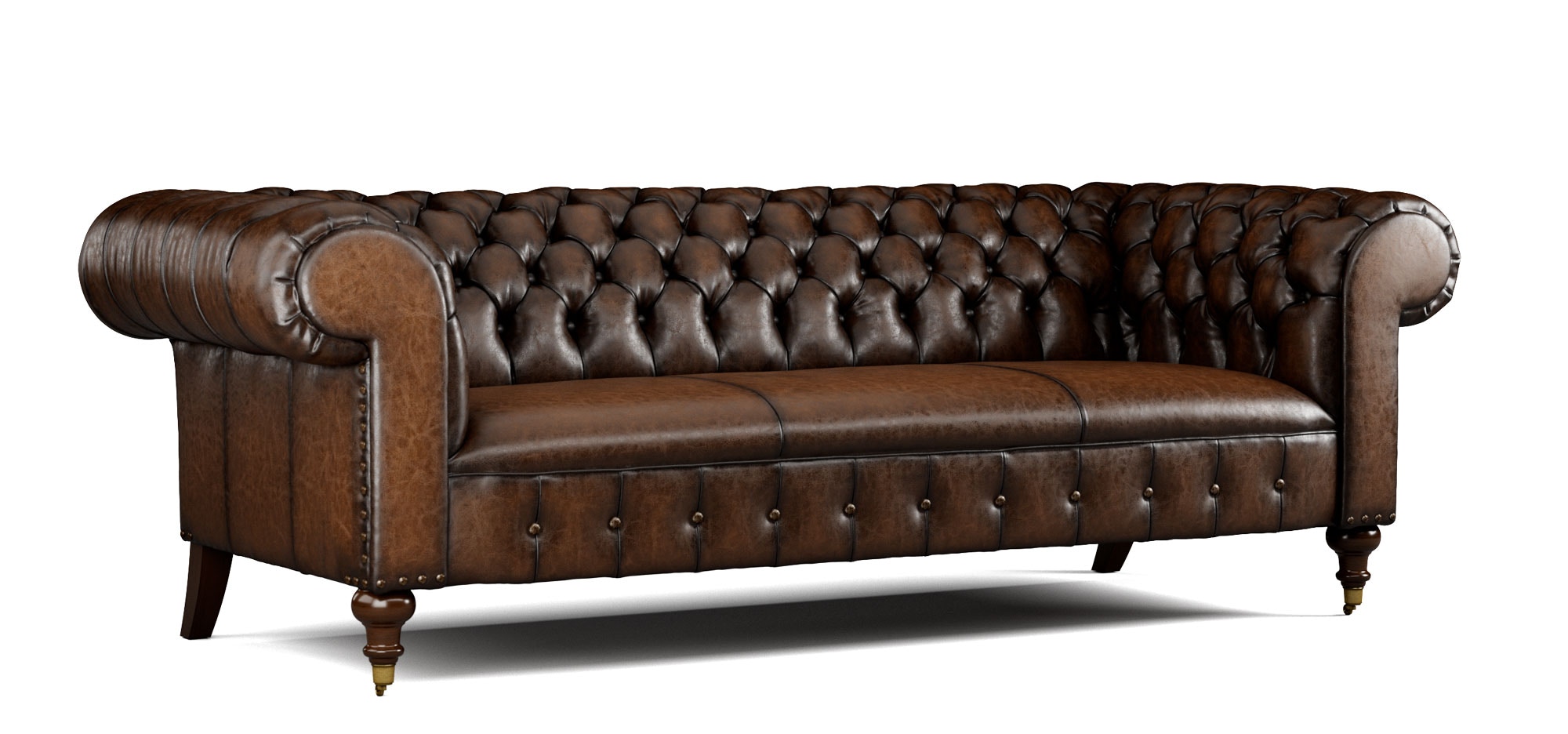 Lillian August for Hickory White Daniel Leather Sofa LL7145S