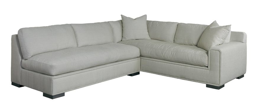 Lillian August for Hickory White Hinson Sectional LA6258 Two Piece Sectional