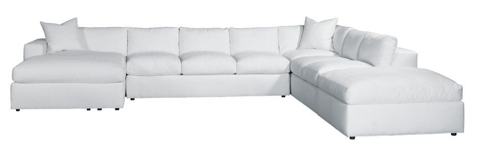 Lillian August for Hickory White Lange Sectional LA7140 Five Piece Sectional