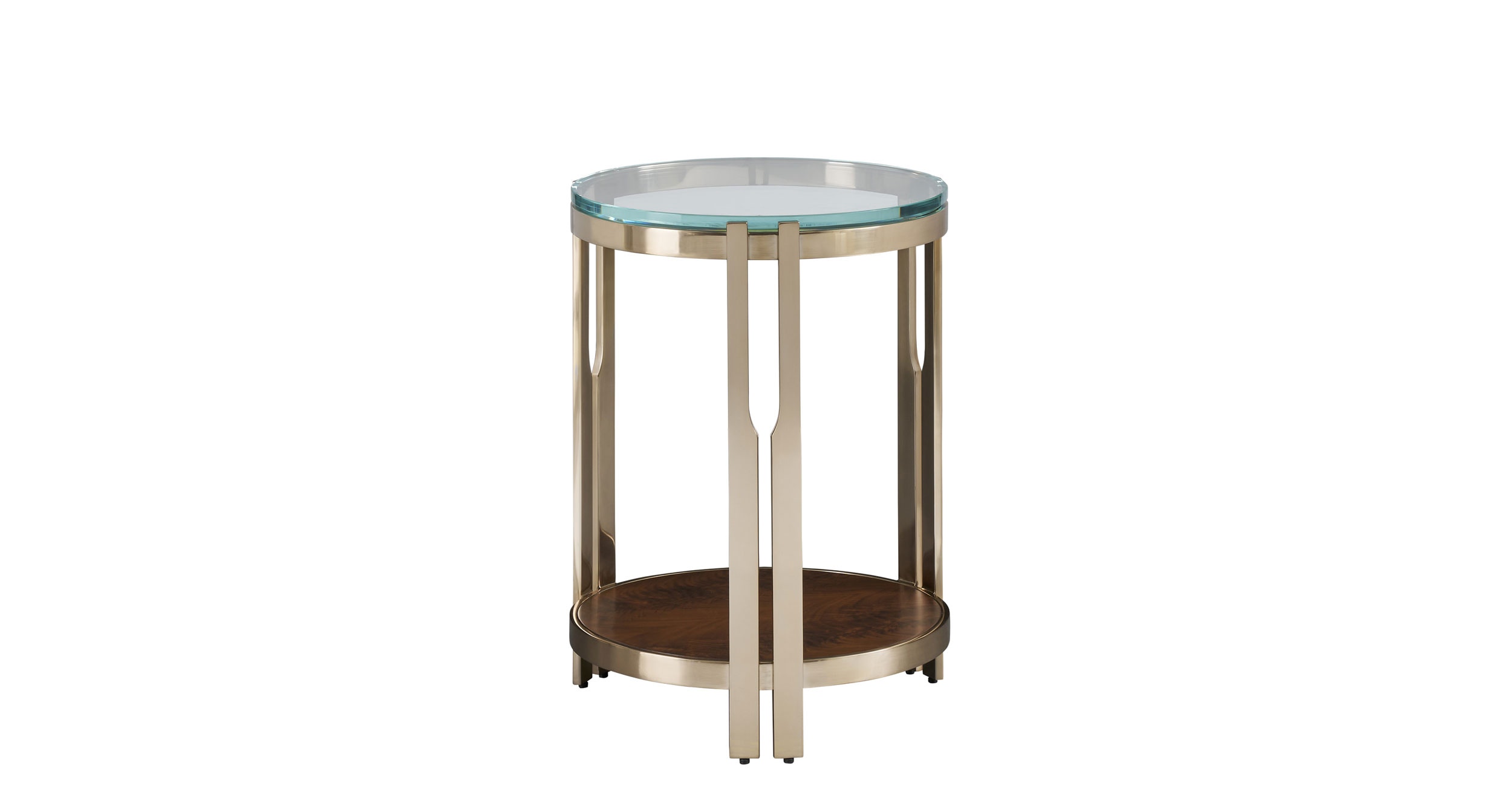 Lillian August for Hickory White Mae Brass Spot Table LA30322-01