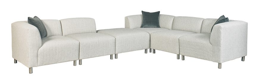 Lillian August for Hickory White Quentin Modular Sectional U108 Six Piece Sectional