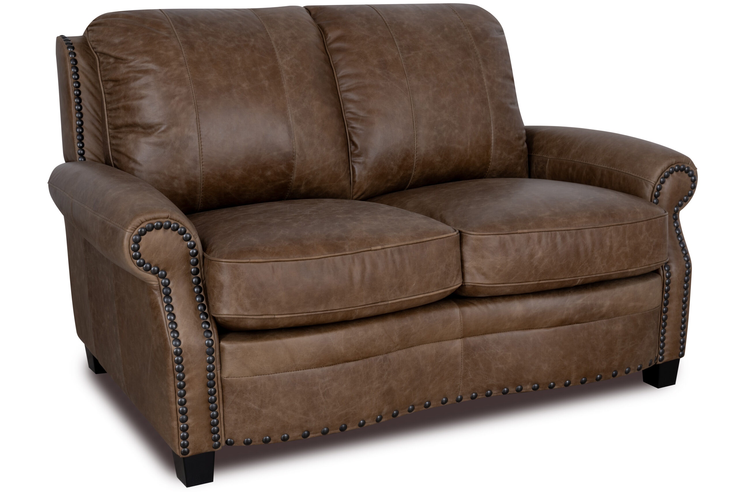 Luke Home Furniture Luxury Leather Loveseat Bennett-LS