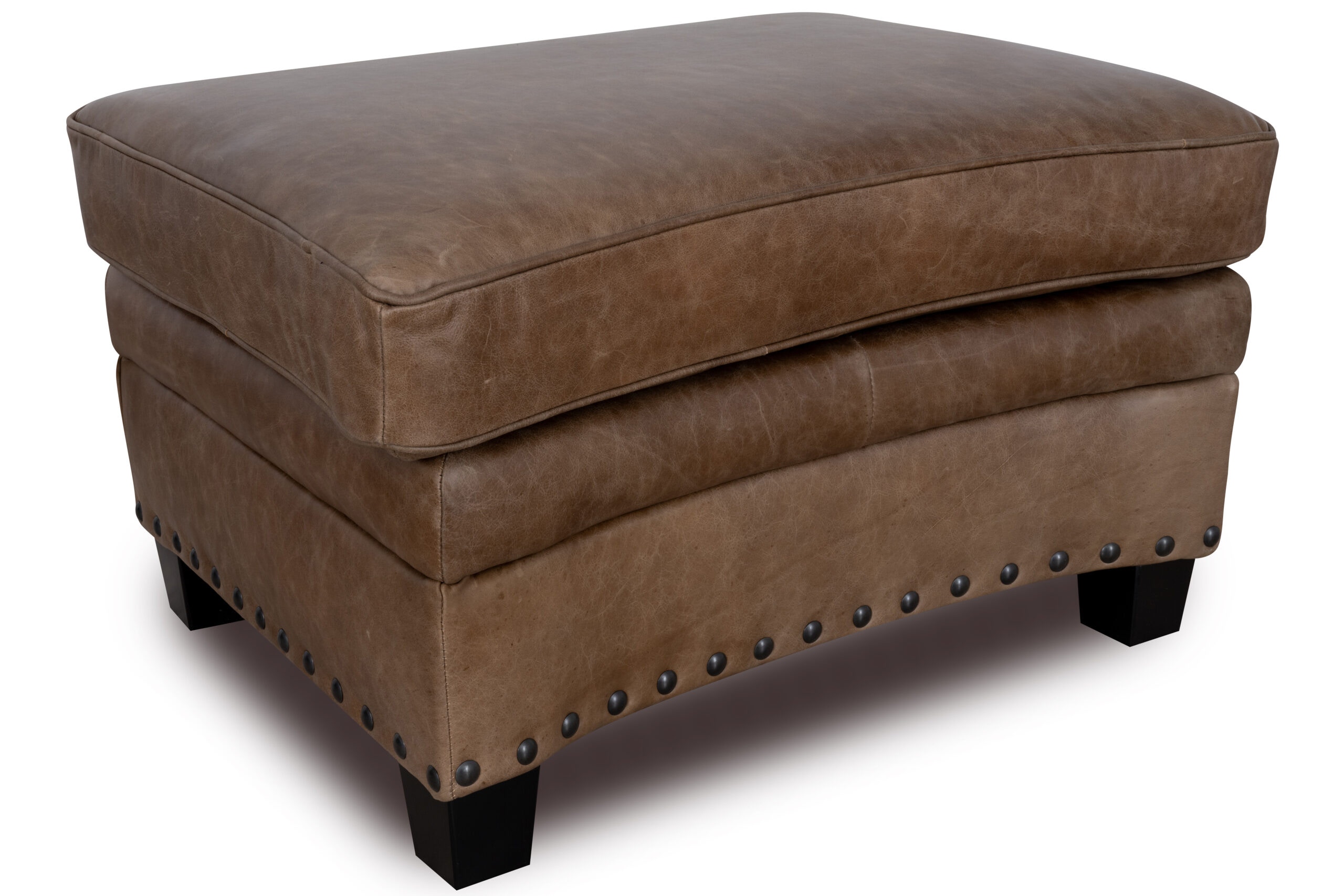 Luke Home Furniture Luxury Leather Storage Ottoman Bennett-OT