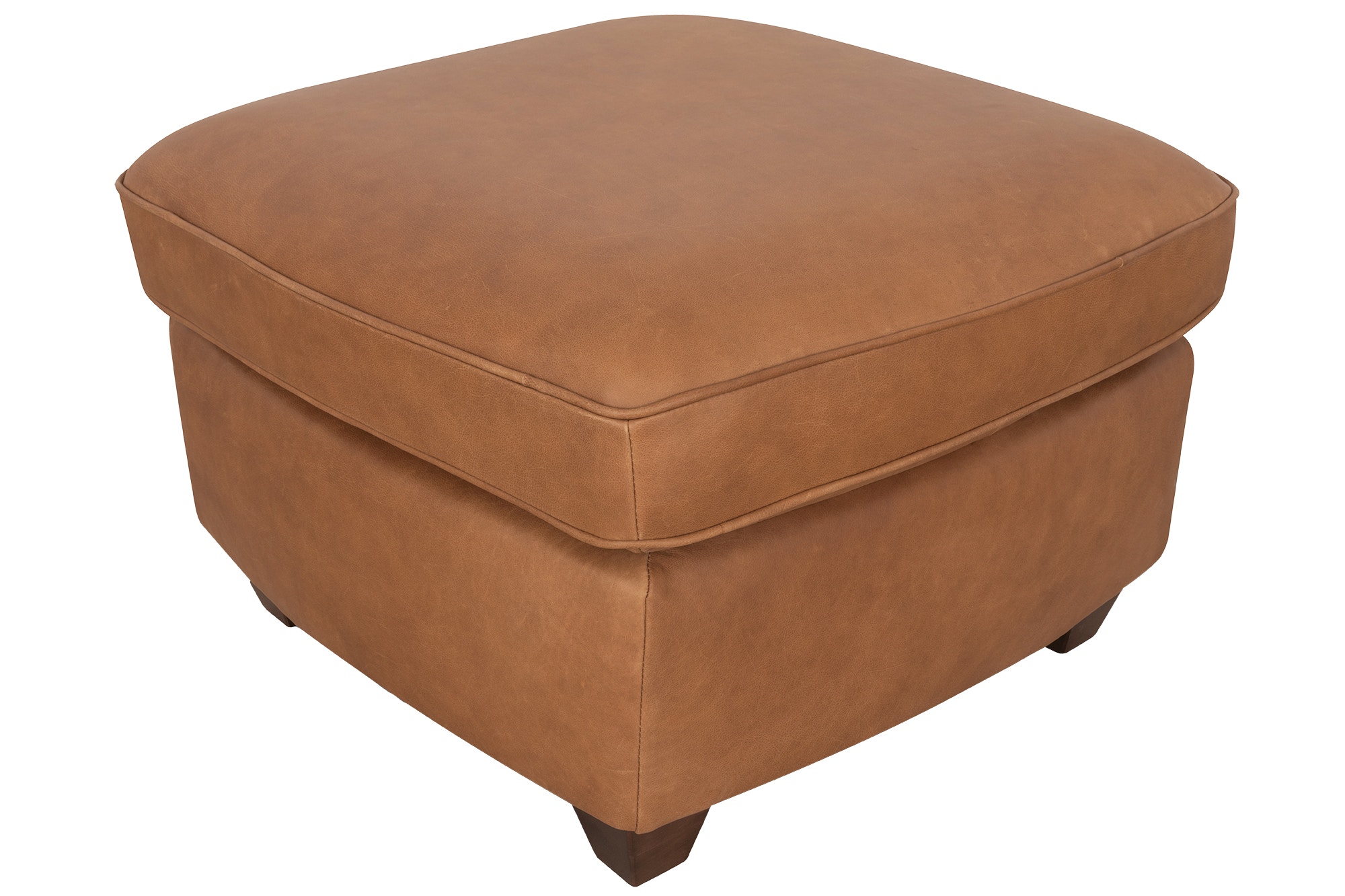 Luke Home Furniture Luxury Leather Ottoman Andrew-OT