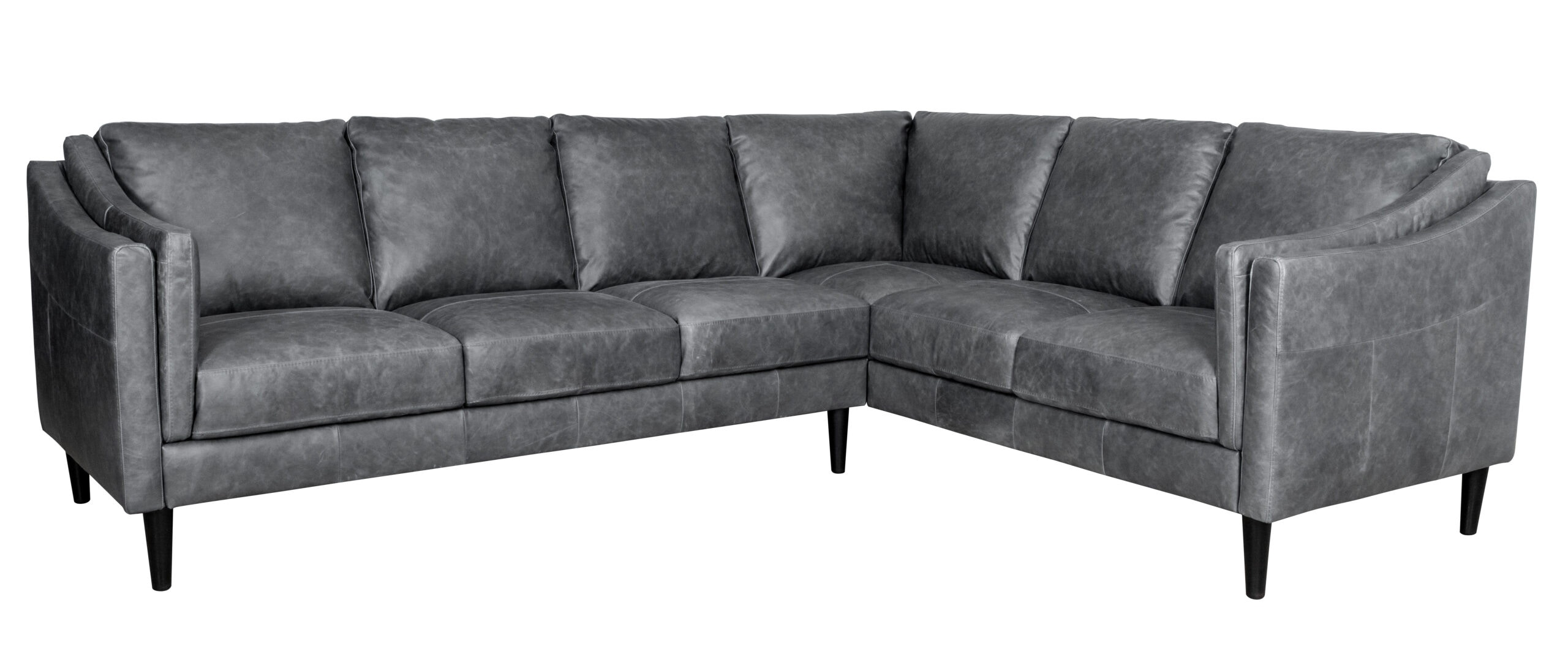 Luke Home Furniture Luxury Leather Sectional Ava-Sect