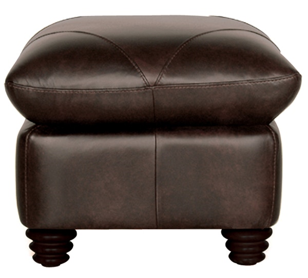 Luke Home Furniture Luxury Leather Ottoman Solomon-OT