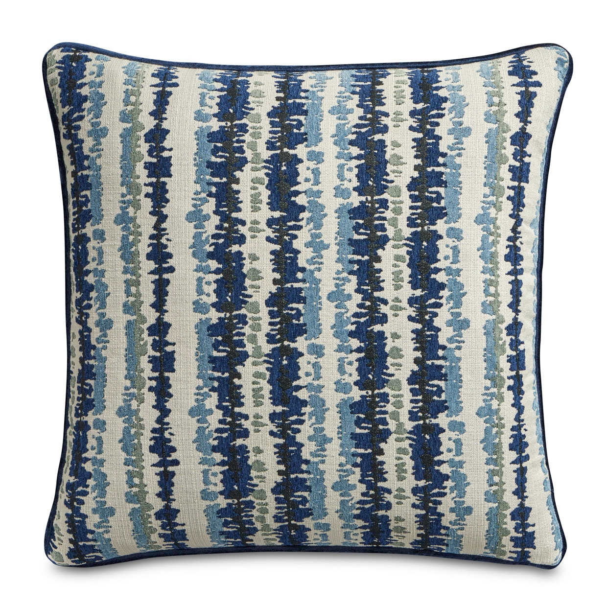 Michael Amini Furniture Blue My Mind Antigua Navy 21in Sq Pillow BCS-DP21-ANTGA-NVY