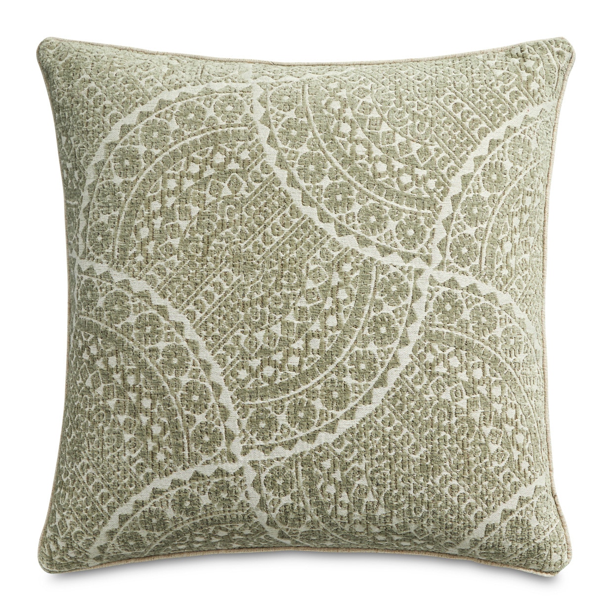 Michael Amini Furniture Eden Prescot Fennel 22in SqPillow BCS-DP22-PRSCT-FNL