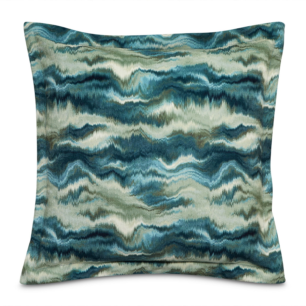 Michael Amini Furniture Re-Nue Aurora Juniper 21in Sqx 1.5in Flange Pillow BCS-DP24-AUROR-JPR