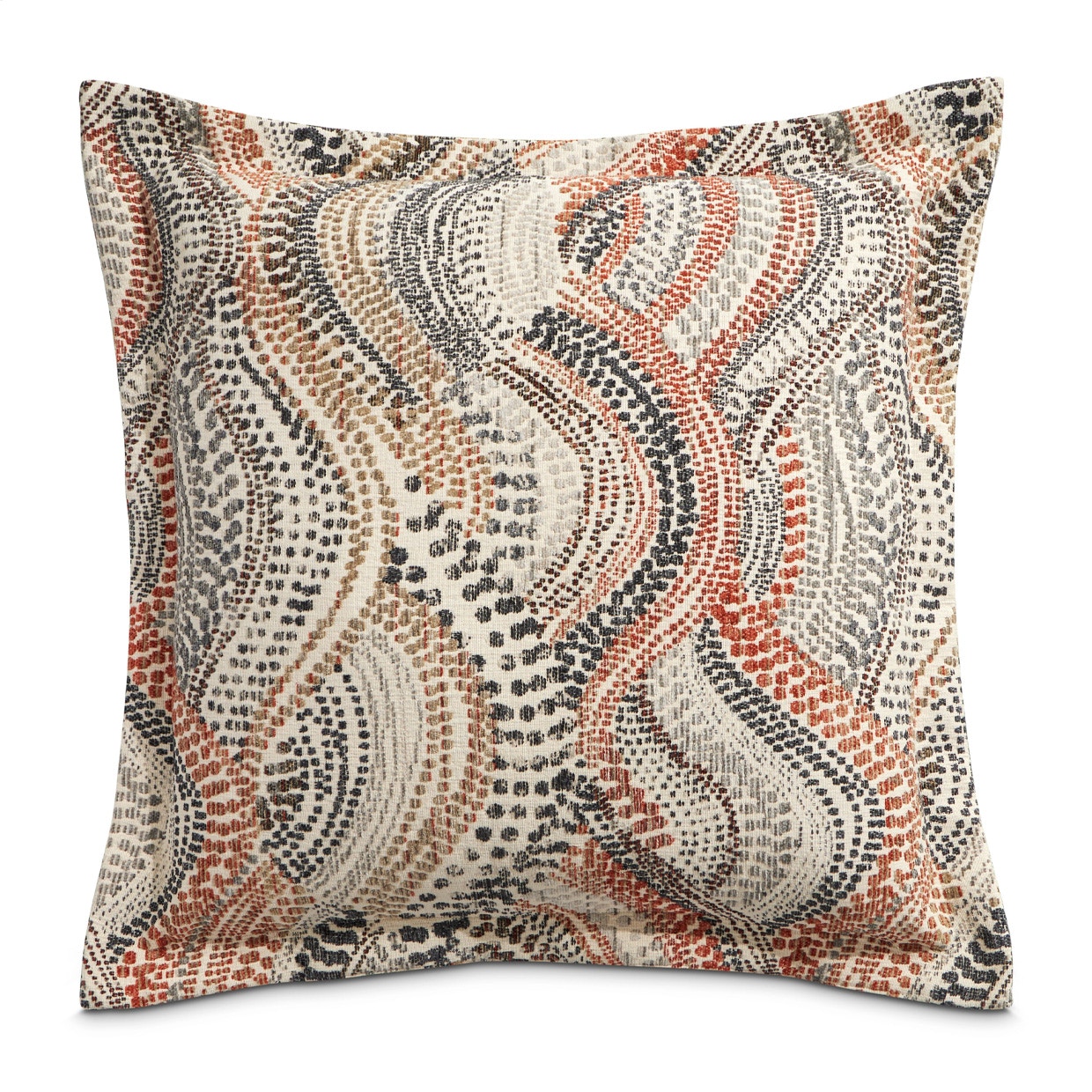 Michael Amini Furniture Sundance Wiley Spice 21in Sq x 1.5in Flange Pillow BCS-DP24-WILEY-SPC