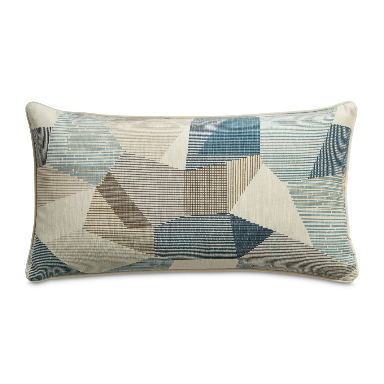 Michael Amini Furniture Re-Nue Jetson Mineral 13 x 24in Oblong Pillow BCS-DPOB-JETSN-MRL