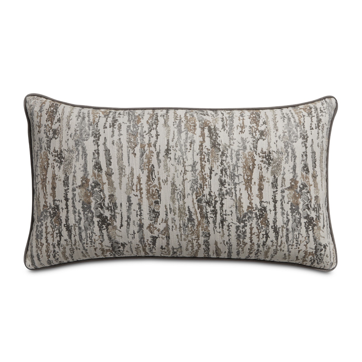 Michael Amini Furniture Moonbeam Keller Driftwood 13 x 24in Oblong Pillow BCS-DPOB-KELER-DRF