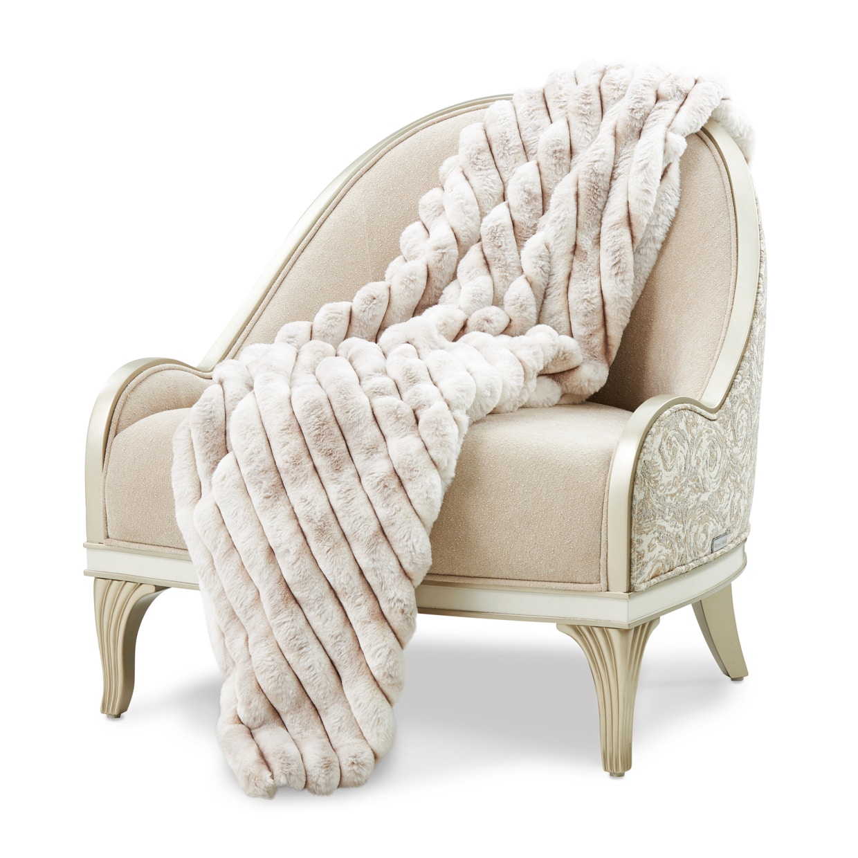 Michael Amini Furniture 52x72 Throw Almond BTHO-5272-SABLE-ALM