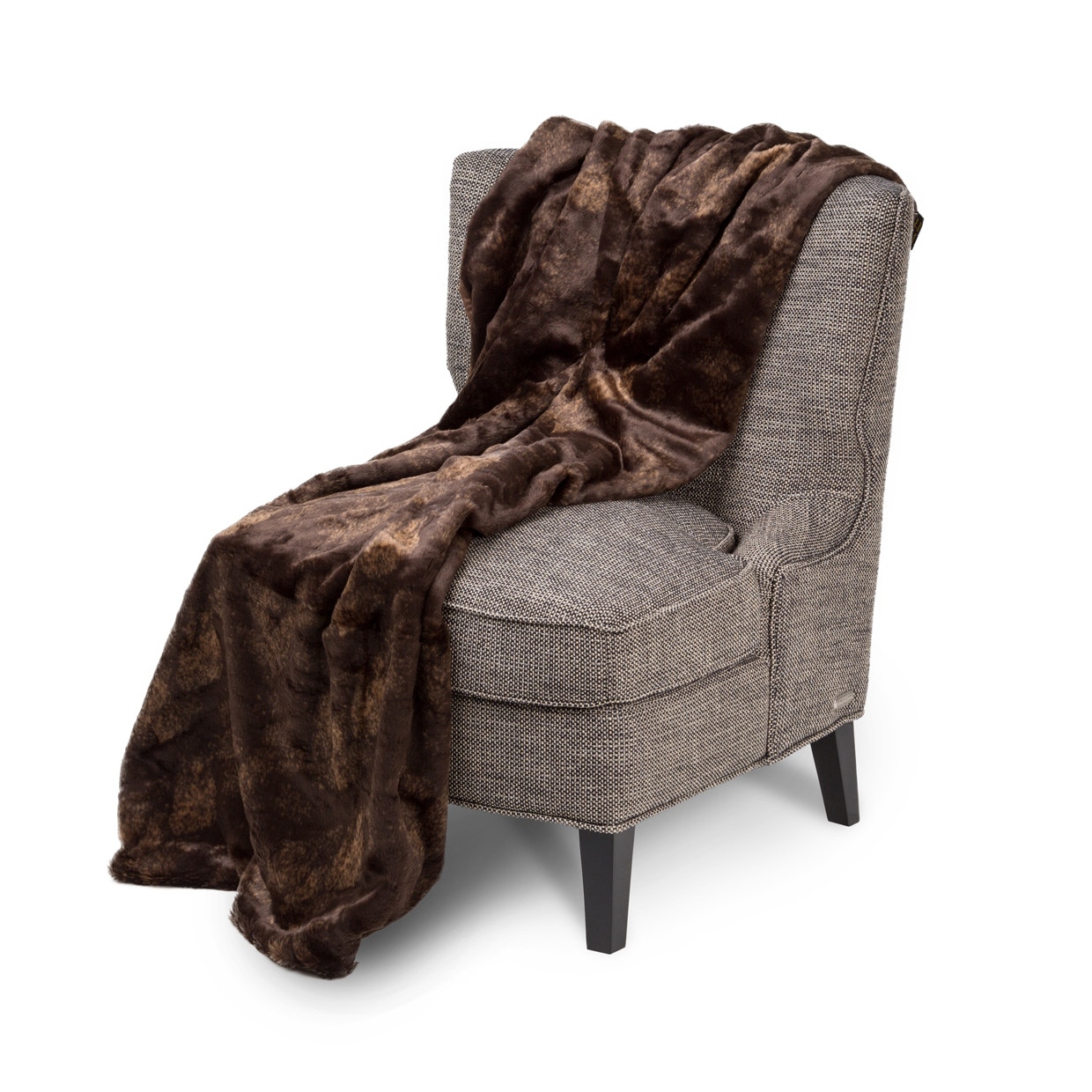 Michael Amini Furniture 56X72 Throw Dark Brown BTHO-5672-BALEY-BRN