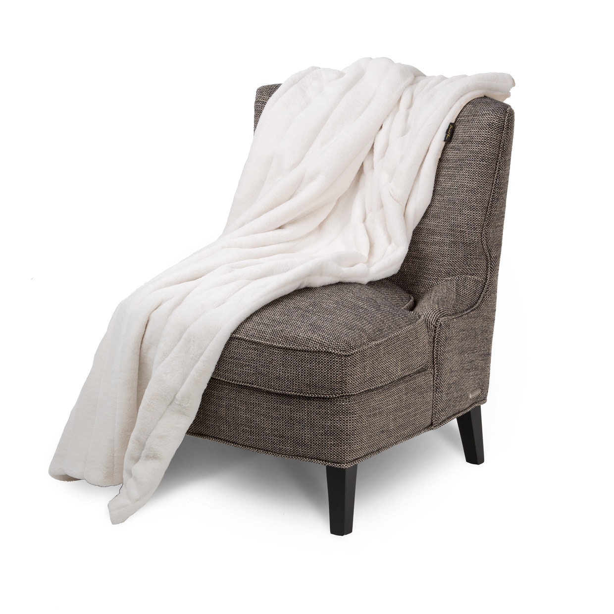 Michael Amini Furniture 56x72 Throw Ivory BTHO-5672-BLHVN-IVY