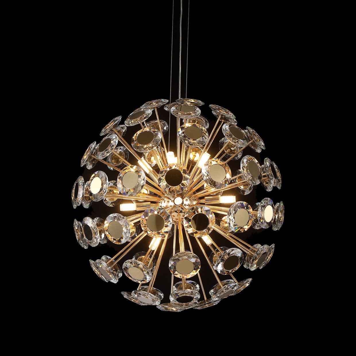 Michael Amini Furniture Pendant 12-Light Round Chandelier LT-CH1001-12GLD