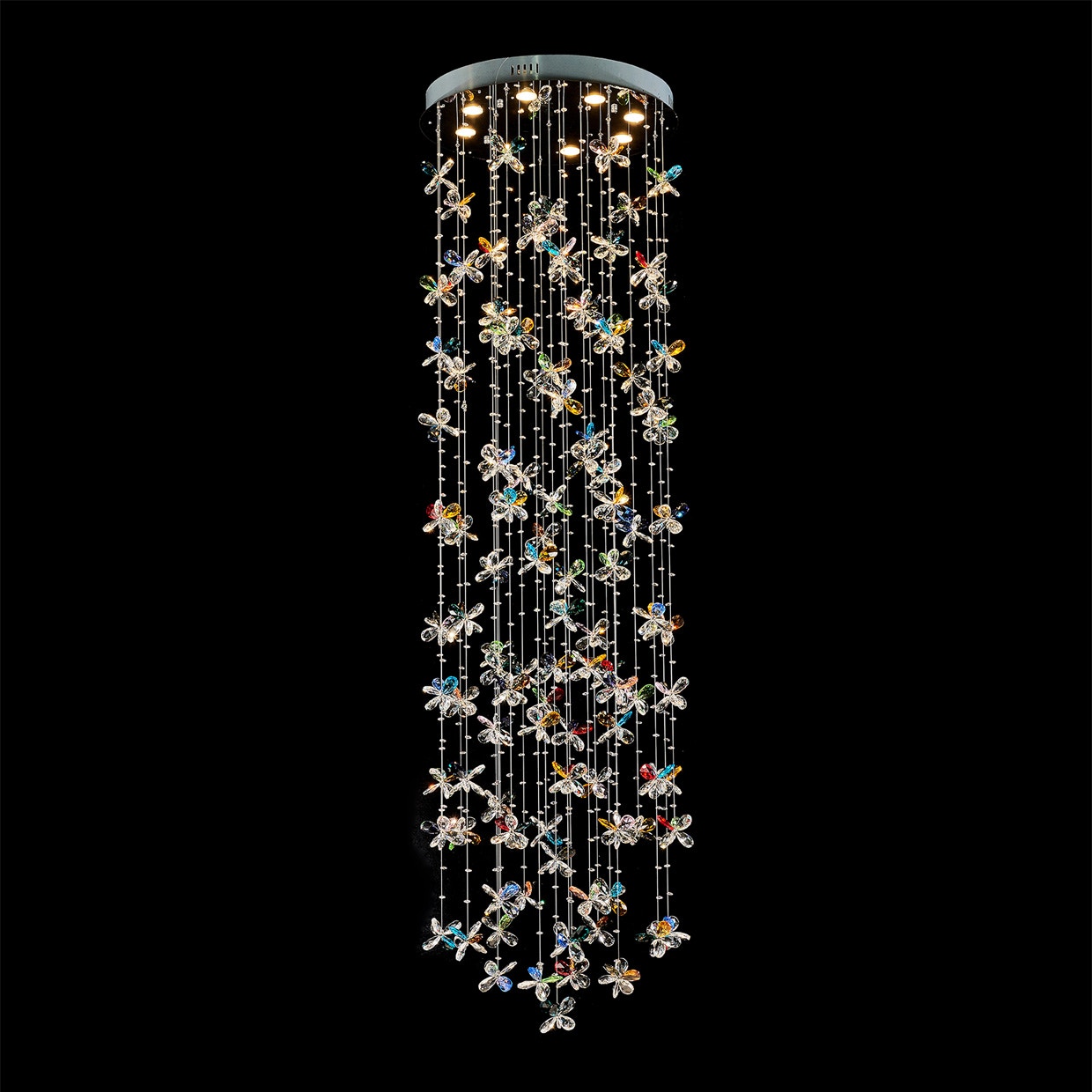 Michael Amini Furniture Wings of Color Chandelier LT-CH1008-GLD