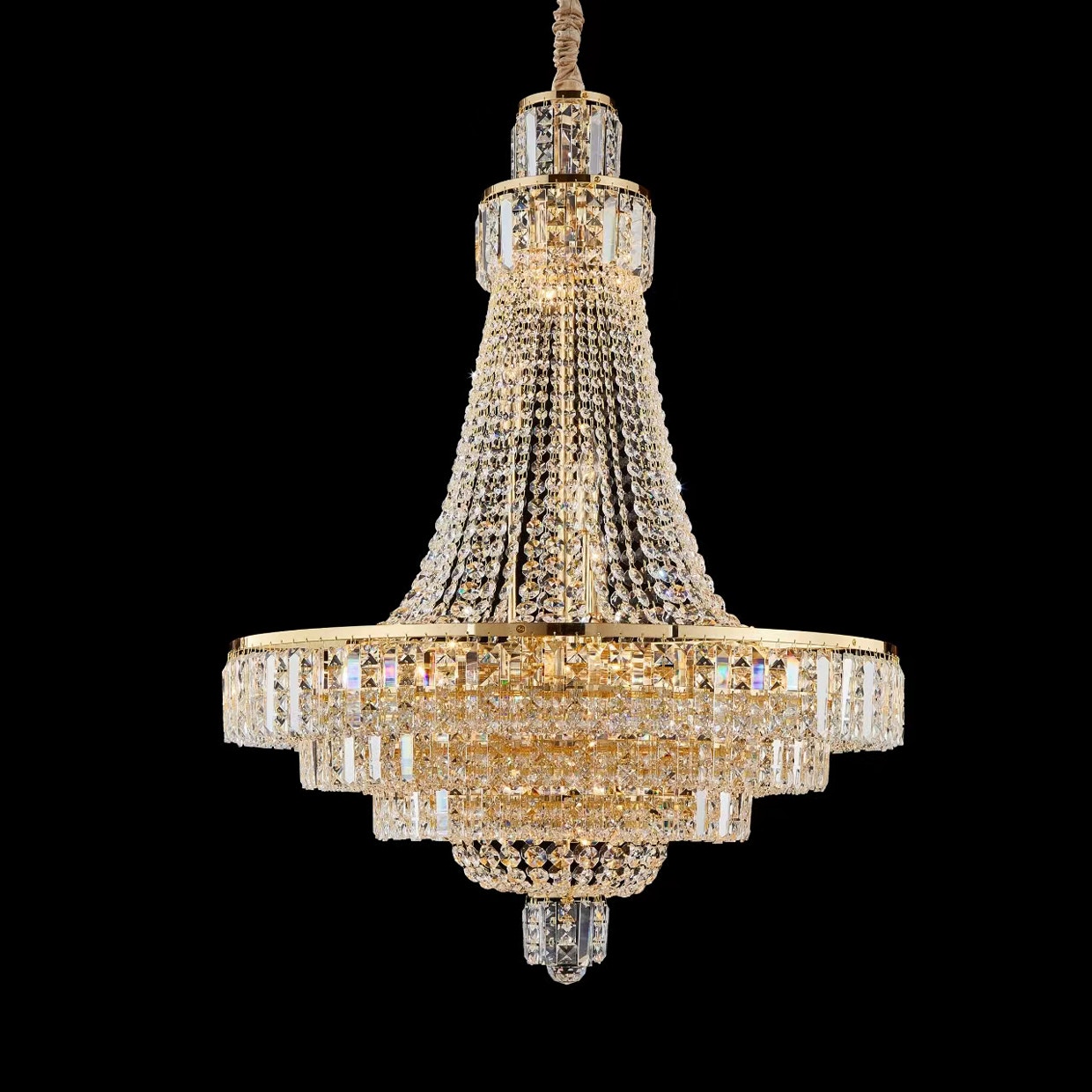 Michael Amini Furniture Luxe Lumiere 21 Light Chandelier Clear Gold LT-CH1028GLD-21CLR