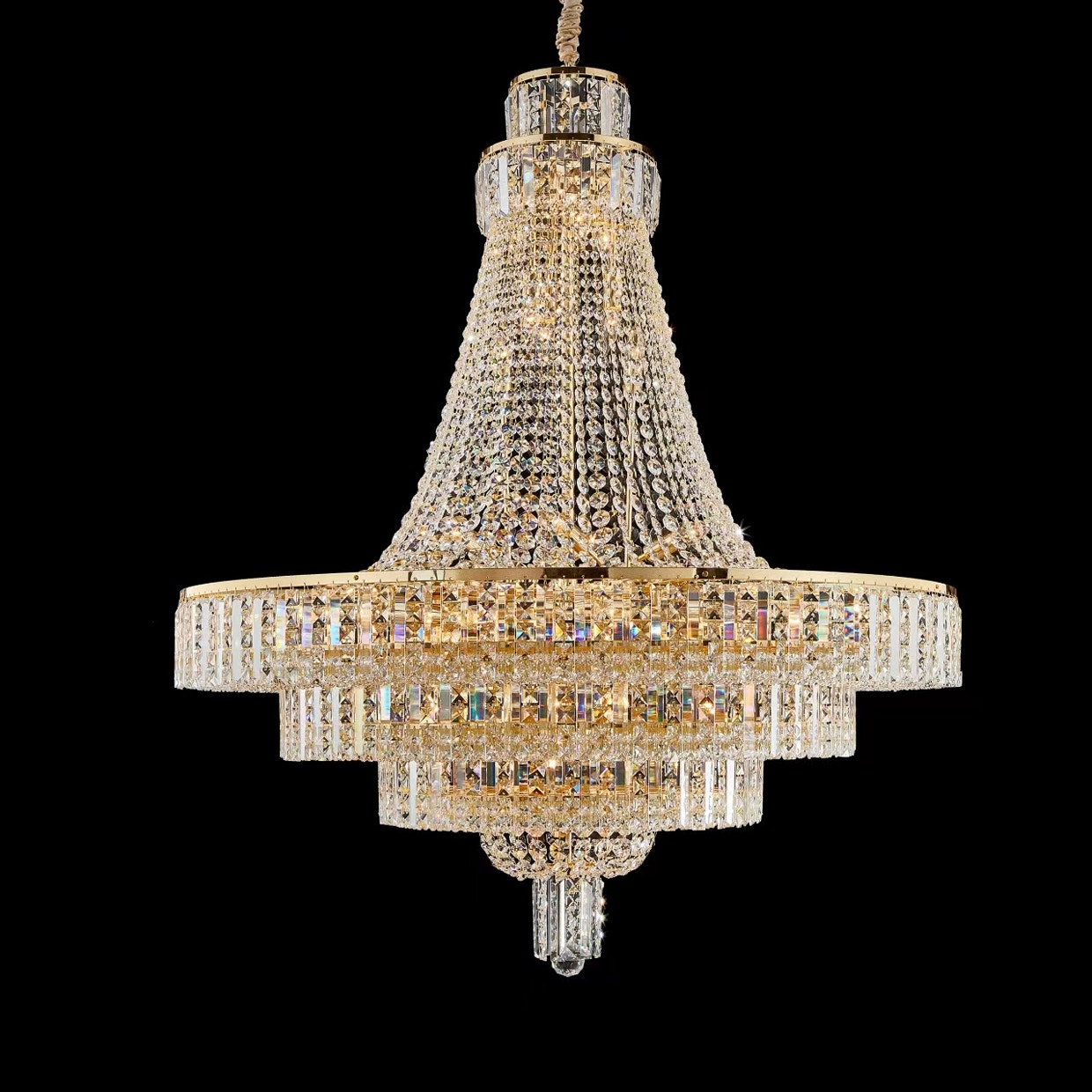 Michael Amini Furniture Luxe Lumiere 39 Light Chandelier Clear Gold LT-CH1028GLD-39CLR