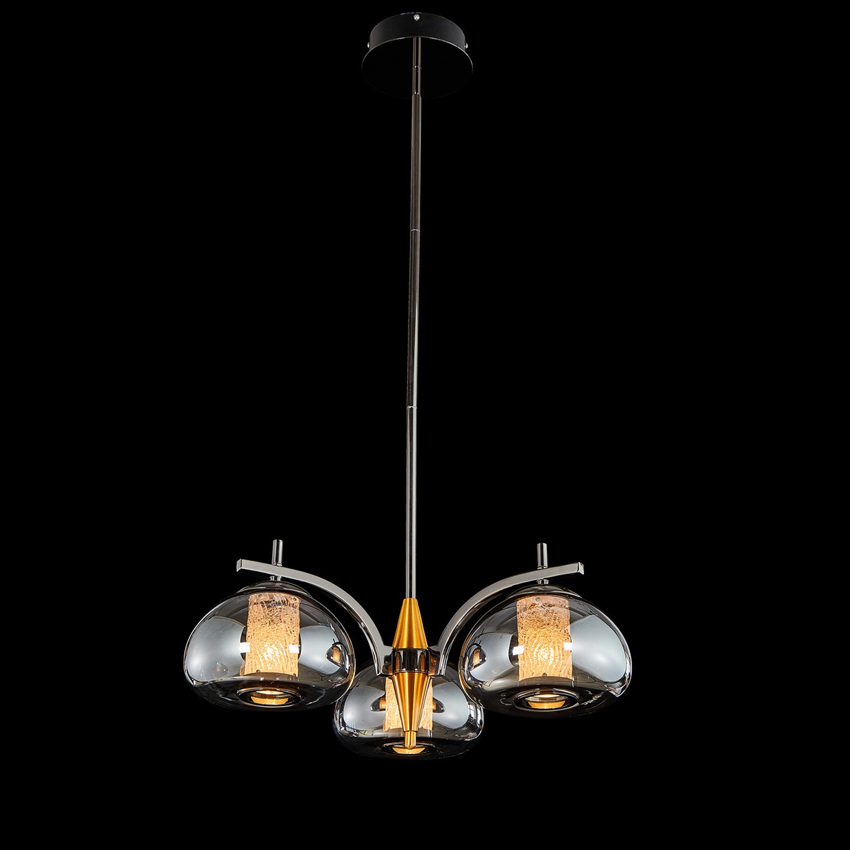 Michael Amini Furniture Ember 3-Light LED Chandelier LT-CH1038-3SMK