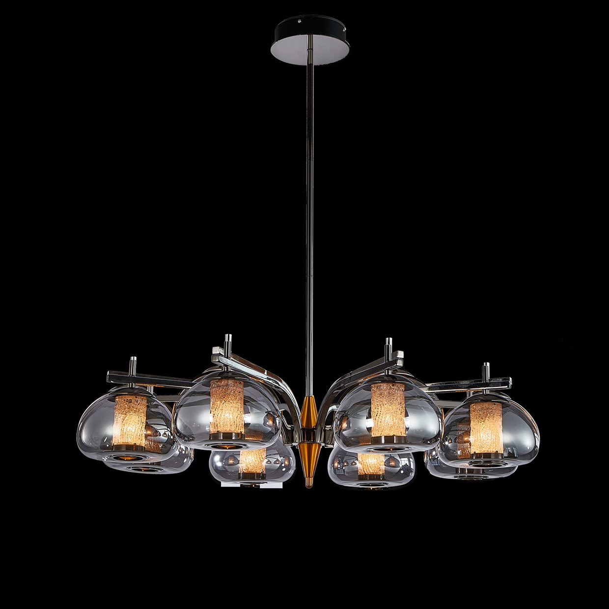 Michael Amini Furniture Ember 8-Light LED Chandelier LT-CH1039-8SMK