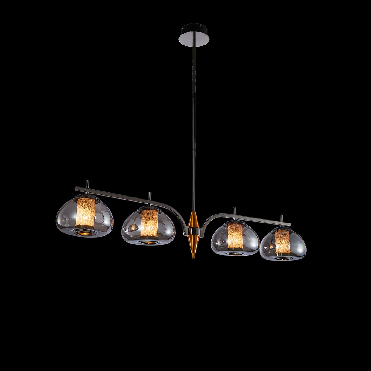 Michael Amini Furniture Ember 4-Light LED Chandelier LT-CH1040-4SMK
