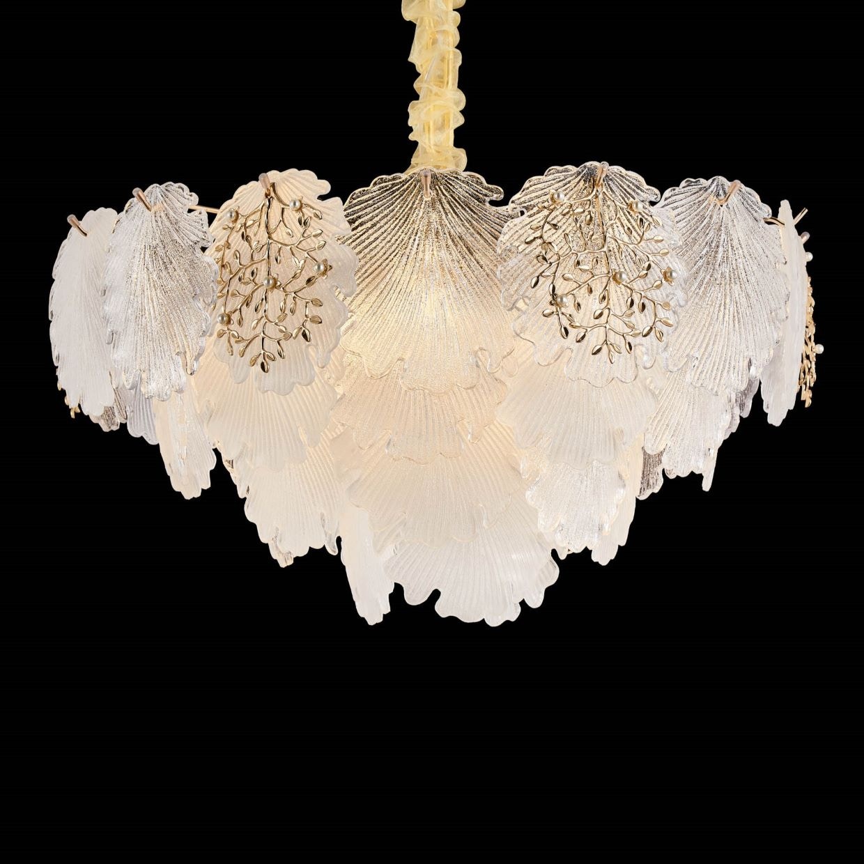 Michael Amini Furniture Almara 9 Light Clear Chandelier Gold LT-CH1076GLD-9CLR