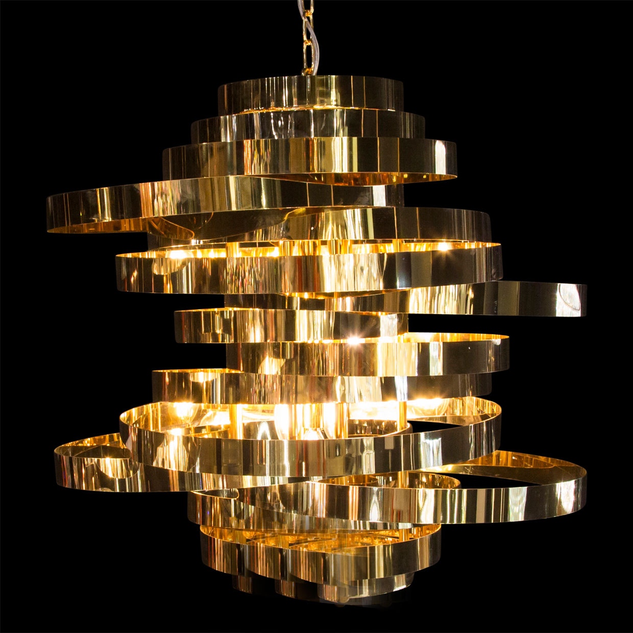 Michael Amini Furniture Hemispheres8 Light ChandelierGold LT-CH702-8GLD