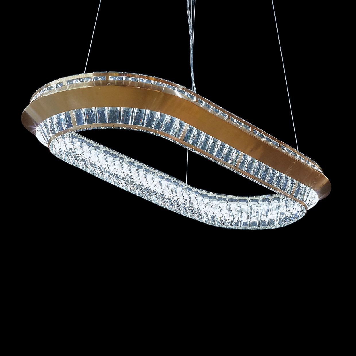 Michael Amini Furniture Base CampOval LED Chandelier LT-CH817