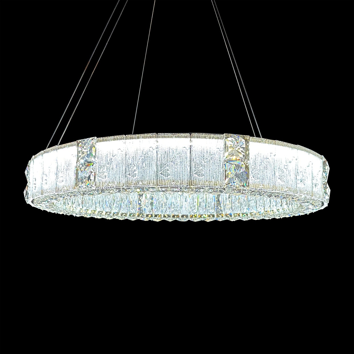 Michael Amini Furniture Mina Large Round LED Chandelier LT-CH827