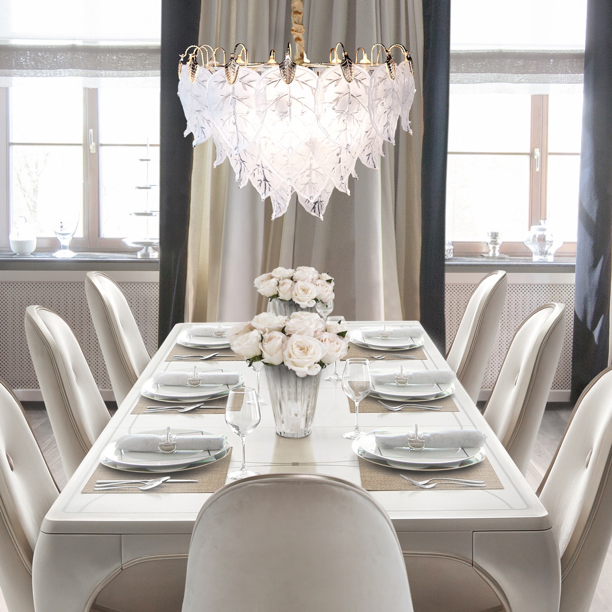 Michael Amini Furniture Autumn13 Light Chandelier LT-CH971-13CLR
