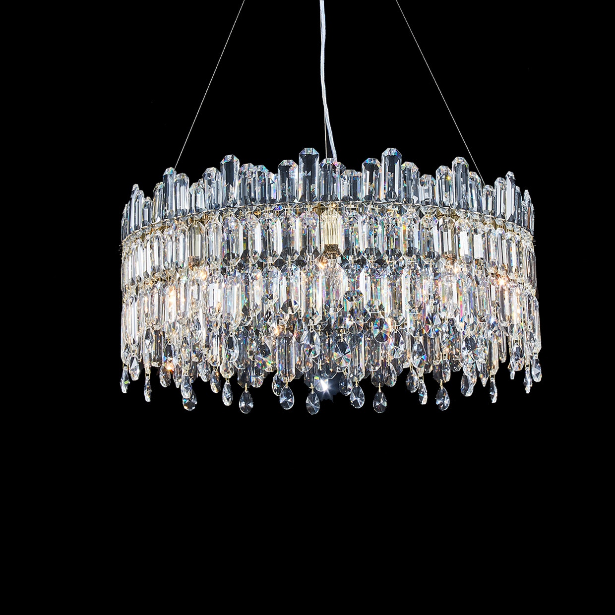 Michael Amini Furniture Royal Crown 9 Light Round Chandelier LT-CH988-9CLR