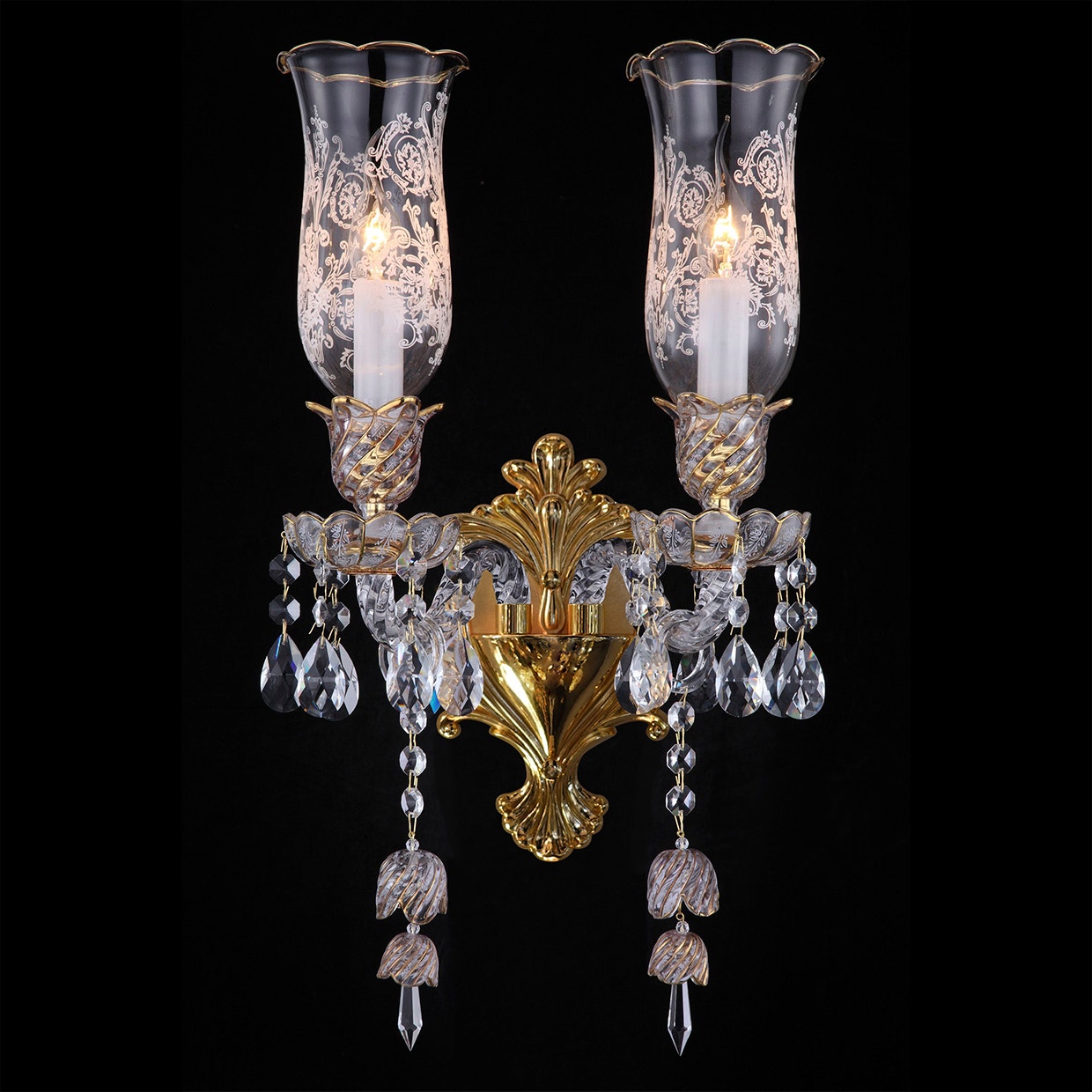 Michael Amini Furniture Garnier 2-Light Wall Sconce LT-WL005-2CLR