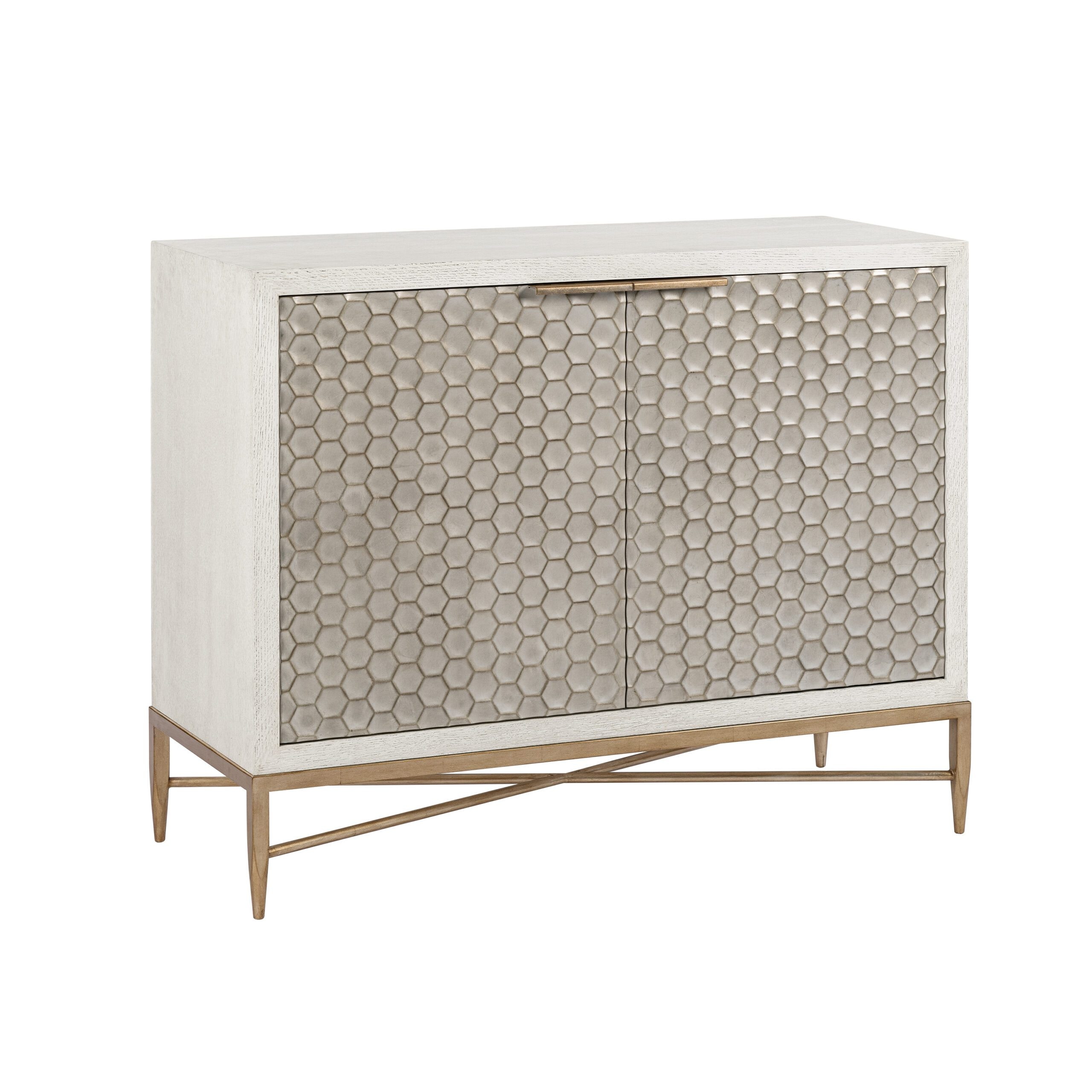 Oliver Home Furnishings Honeycomb Cabinet 1161-49