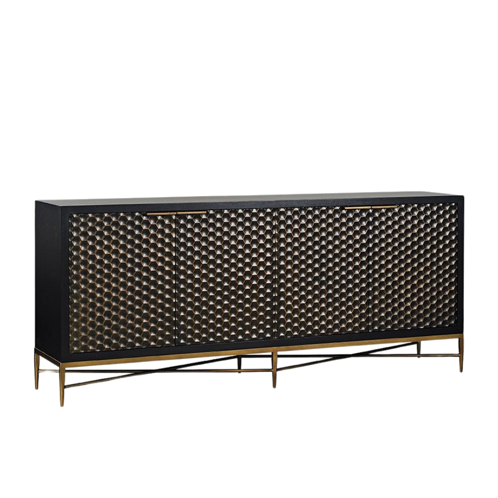 Oliver Home Furnishings Honeycomb Sideboard 1160-32